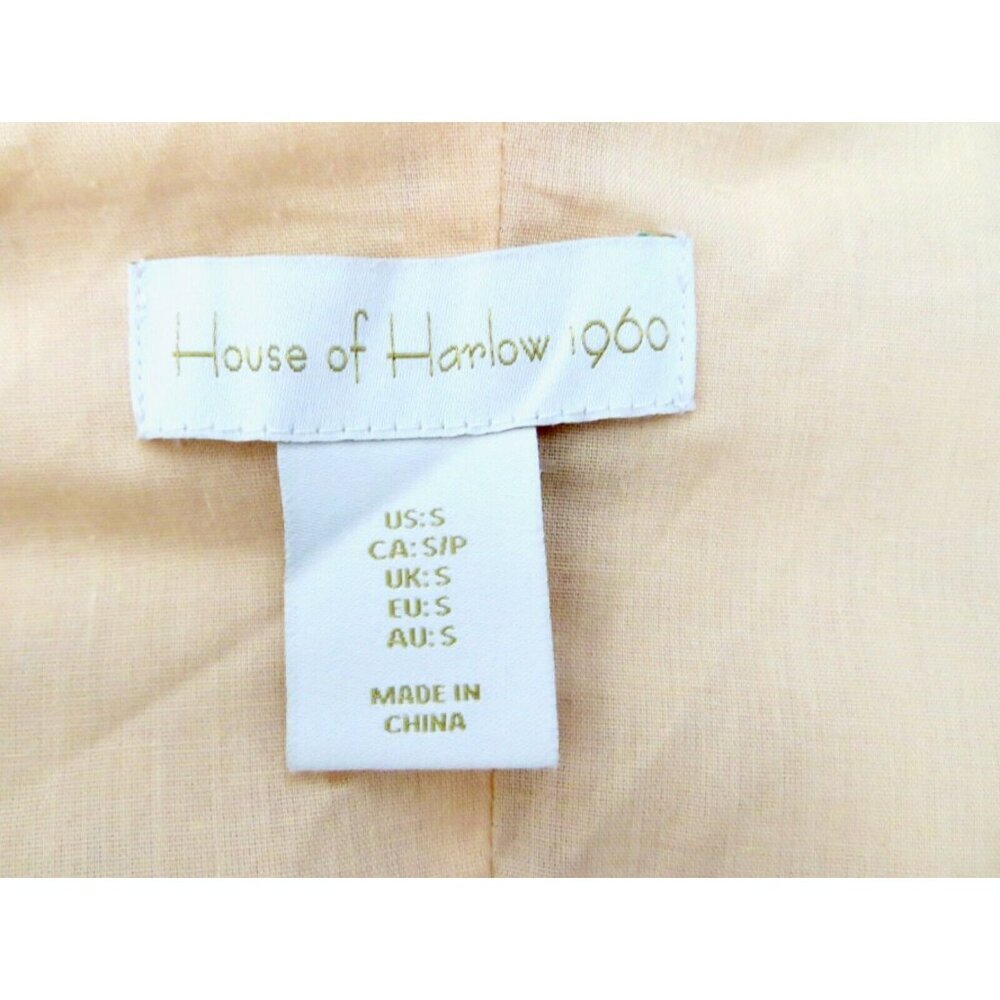NEW! House of Harlow Ponte Bustier Lace-up-back Tiered Maxi Dress Linen SZ S - Picture 10 of 11
